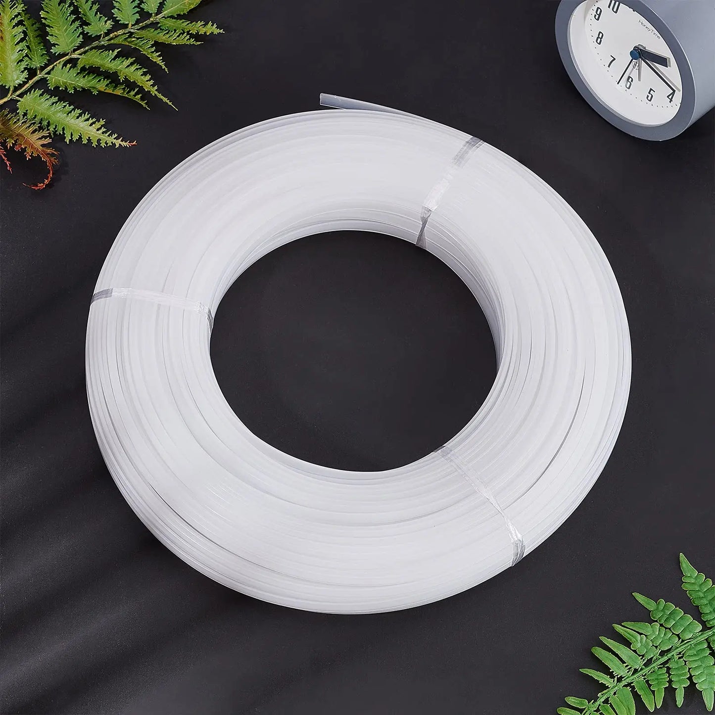 5/10m/Rolls 5-10mm Wide Plastic Boning Corset Webbing Boning,Plastic Boning for Sewing Sew for Wedding Dress Nursing Caps