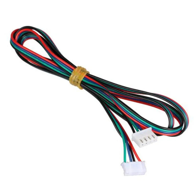 4pcs 100cm/200/300cm 4pin to 6pin XH2.54 3D Printer NEMA 17 Stepper Motor Cable DuPont Line For 42 Stepper Motor