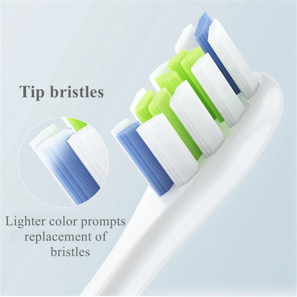 4 Pcs/Pack Electric Toothbrush Rreplacement Heads for Oclean All Models x pro Elite, X, X Pro,Flow,F1,Air 2.With Hygienic Caps