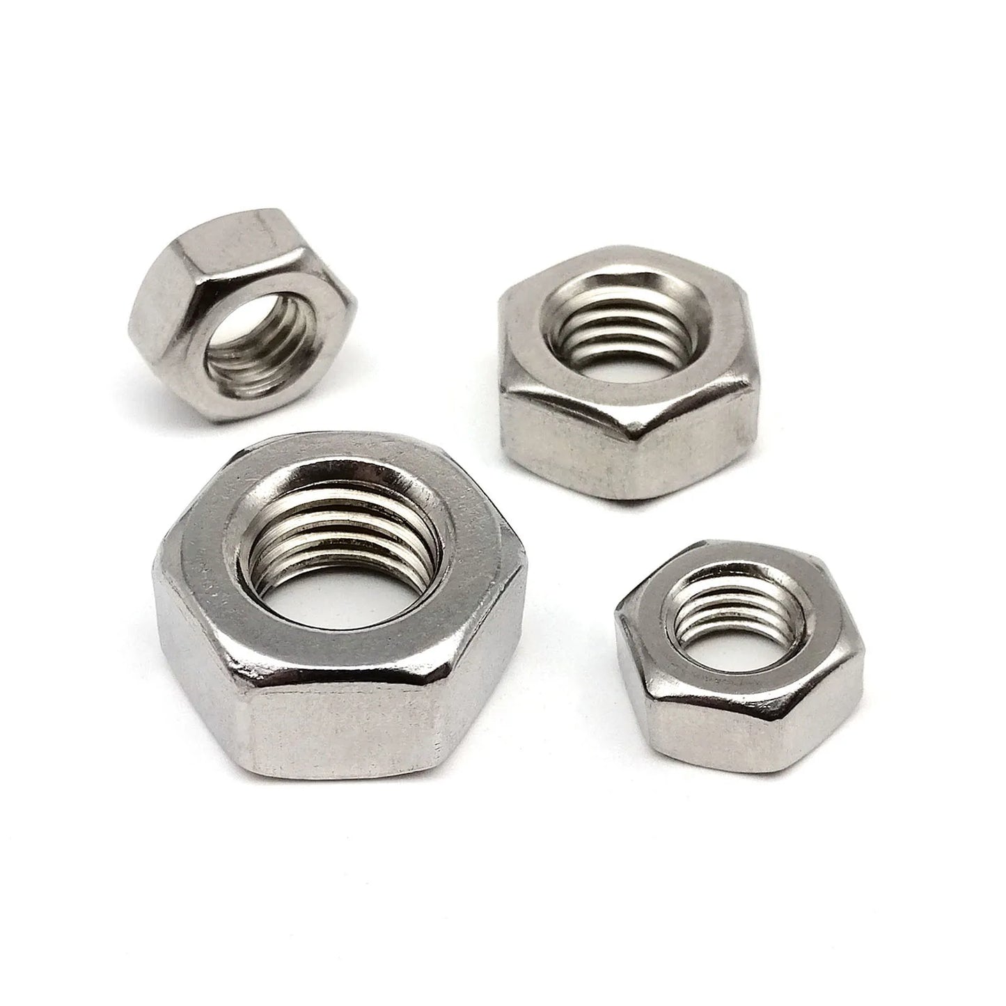M1 M1.2 M1.4 M1.6 M2 M2.5 M3 M3.5 M4 M5 M6 M8 M10 M12 M16 M20 M24 DIN934 304 Stainless Steel Hex Hexagon Nut