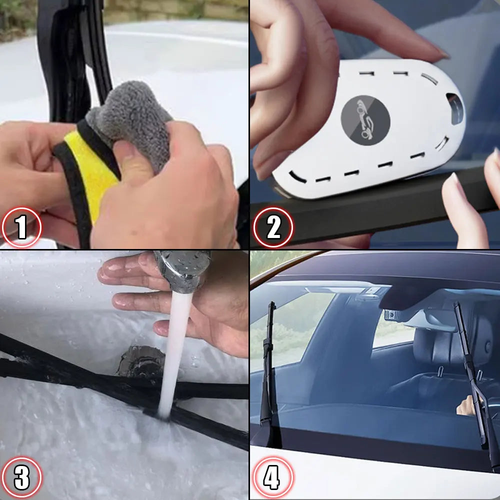 Auto Windshield Repair Tools Car Wiper Service Tool Wiper Blade Rubber Strip Repair Vehicle Wiper Cutter Cleaning Accessories