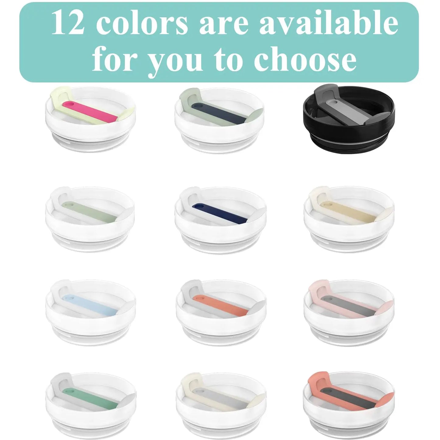For Stanley Cup Cover Spill Proof Splash Resistant Tumbler Stainless Steel Car Mug Handle Straw Tumbler Lid Compatible Stainless