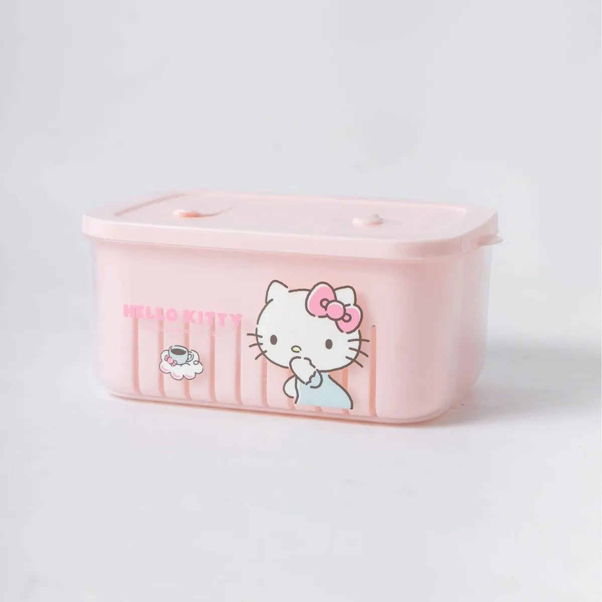 Hello Kitty Kuromi Kitchen Food Storage Containers  Vegetable Washing Basin and Drain Basket  Plastic Fruit Bowl for Home Use