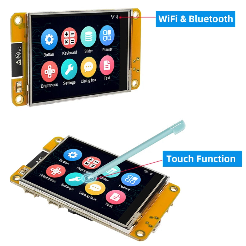ESP32 MCU 2.8 Inch Smart Display for Arduino LVGL WIFI Bluetooth Touch  240*320 Screen LCD TFT Module with Free Tutorials