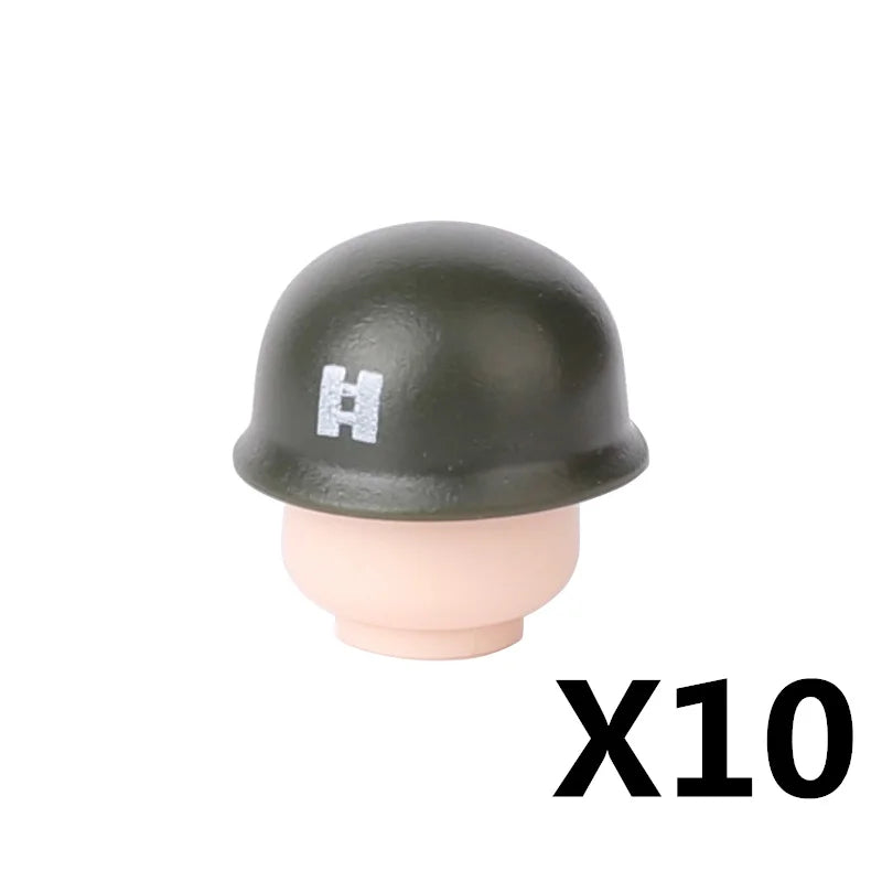 Military US Army Soviet Figures Soldiers MOC Building Blocks Medic Sniper Rifle Bunijon Hat Helmets Children's Toy Gift B145