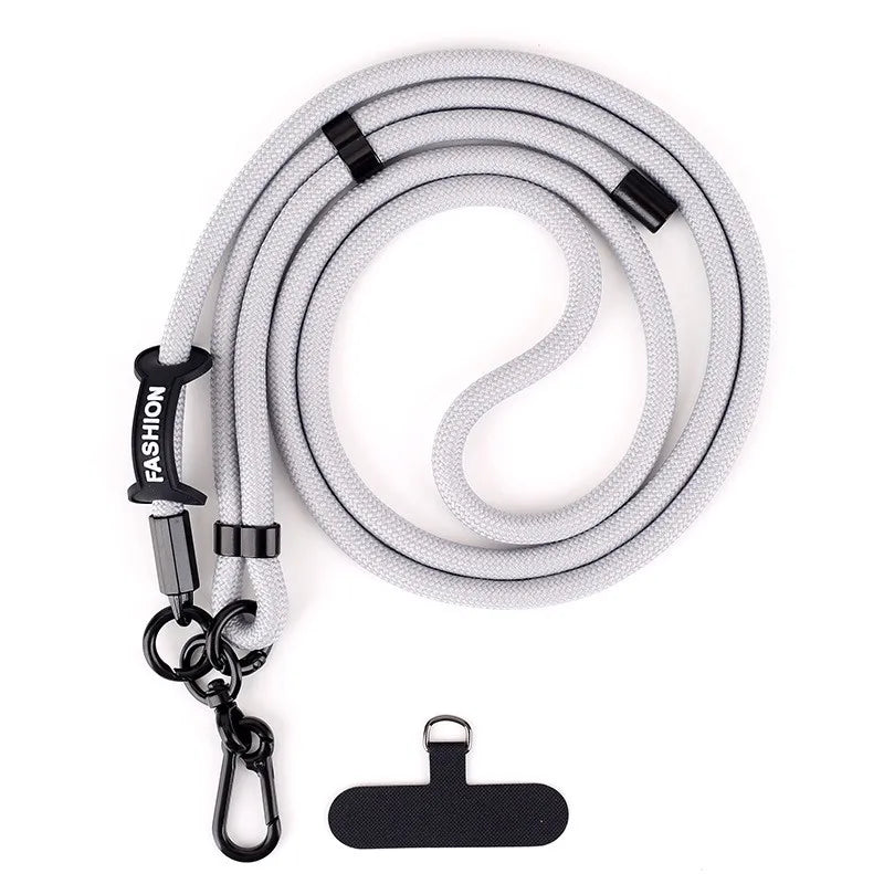 1Pc Adjustable Mobile Phone Strap Lanyard Crossbody XYun Lanyards Neck Rope with Patch for iPhone Cell Phone Hanging Cord Strap