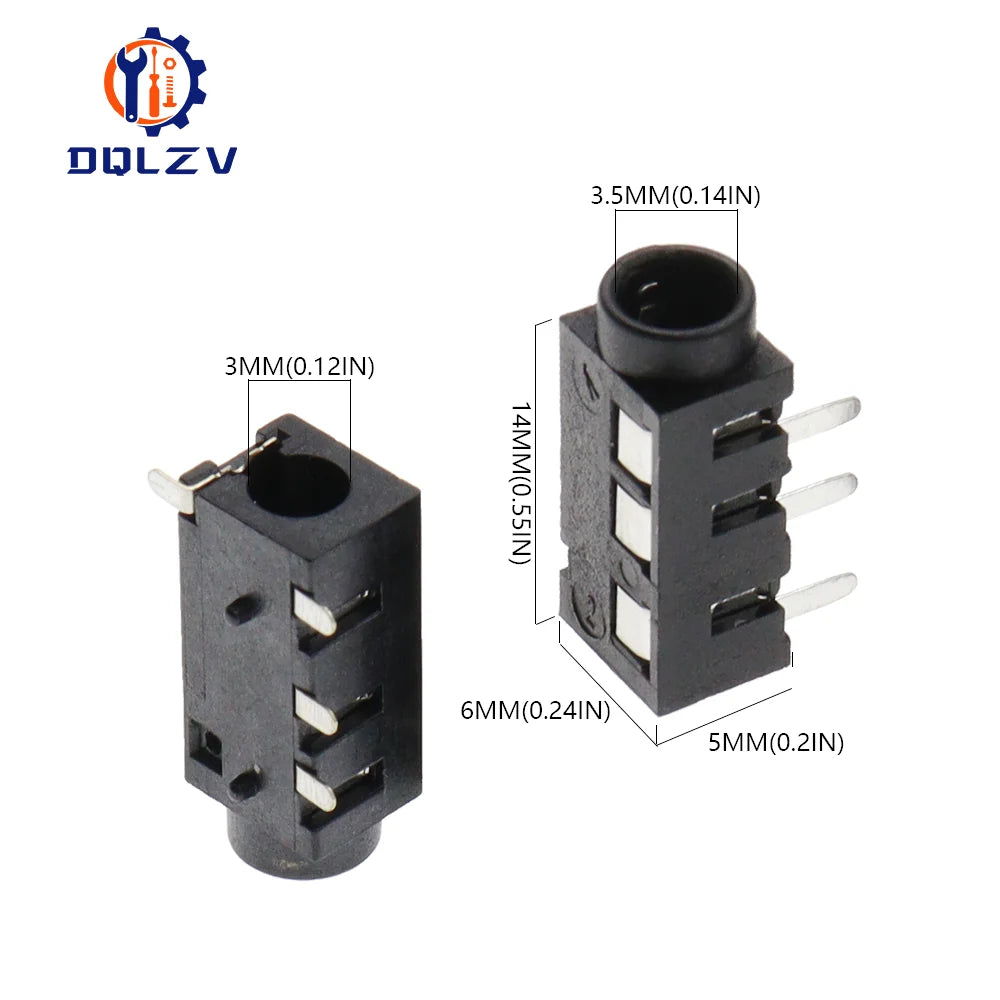 DIP/SMD PJ320A 3.5MM Headphone Audio Socket PJ-320D PJ320 PJ-320 4Pins Audio Interface