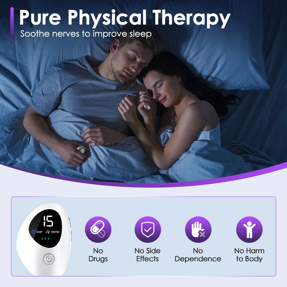New Sleep Aids Relieve Insomnia Handheld Hypnosis Device CES Mental Stress Anxiety Depression Eliminat Relax Brain Fast Sleeping