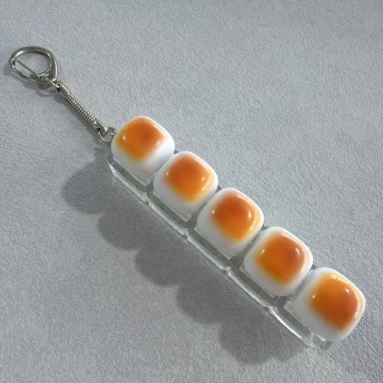 Bread Keycap Stress Relief shine Clicker Keychain Mechanical Keyboard Button Decompress Fingertip Keyring fidget toy sensory toy