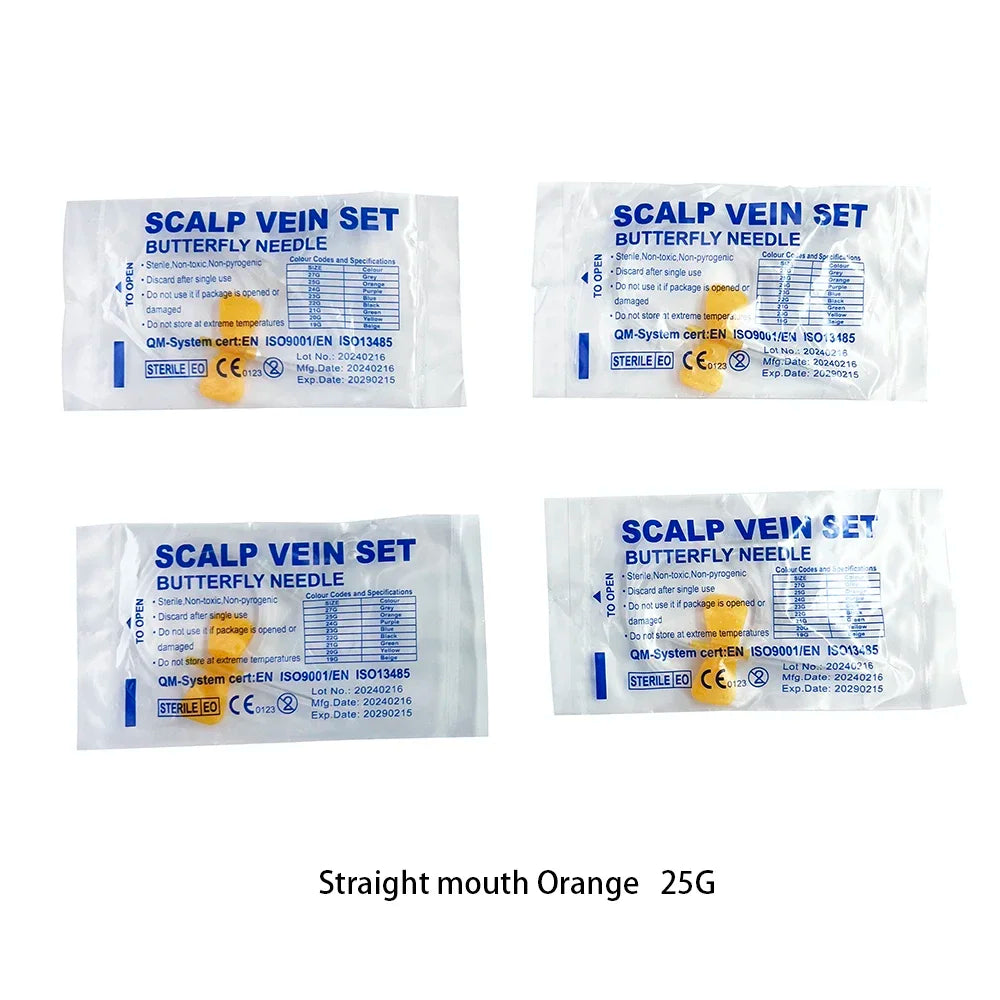 50 Pieces/Disposable Straight Mouth Butterfly Infusion Needle Double Wing Infusion Needle Pet Care Room Animal