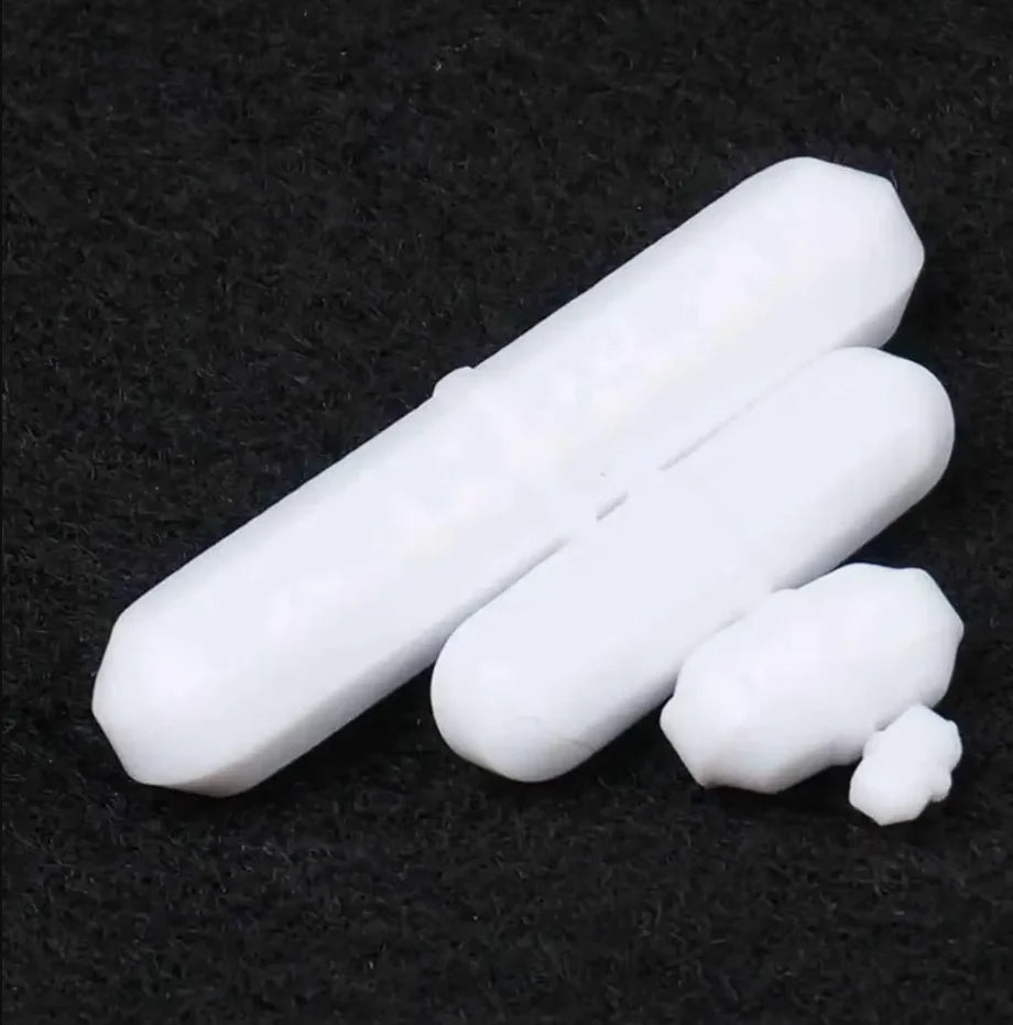 2pcs Stirrer Bar Length 6/10/15/20/25/28/30/35/40/45/50/60/70/100mm PTFE Coated Magnetic Lab Stirring Tool B Type