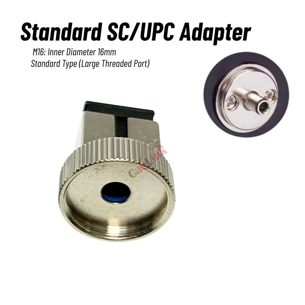 Fiber Connector Adapter SC/PC/APC Optical Power Meter Conversion Head Red Pen Metal Cap Adapter Coupler Flange