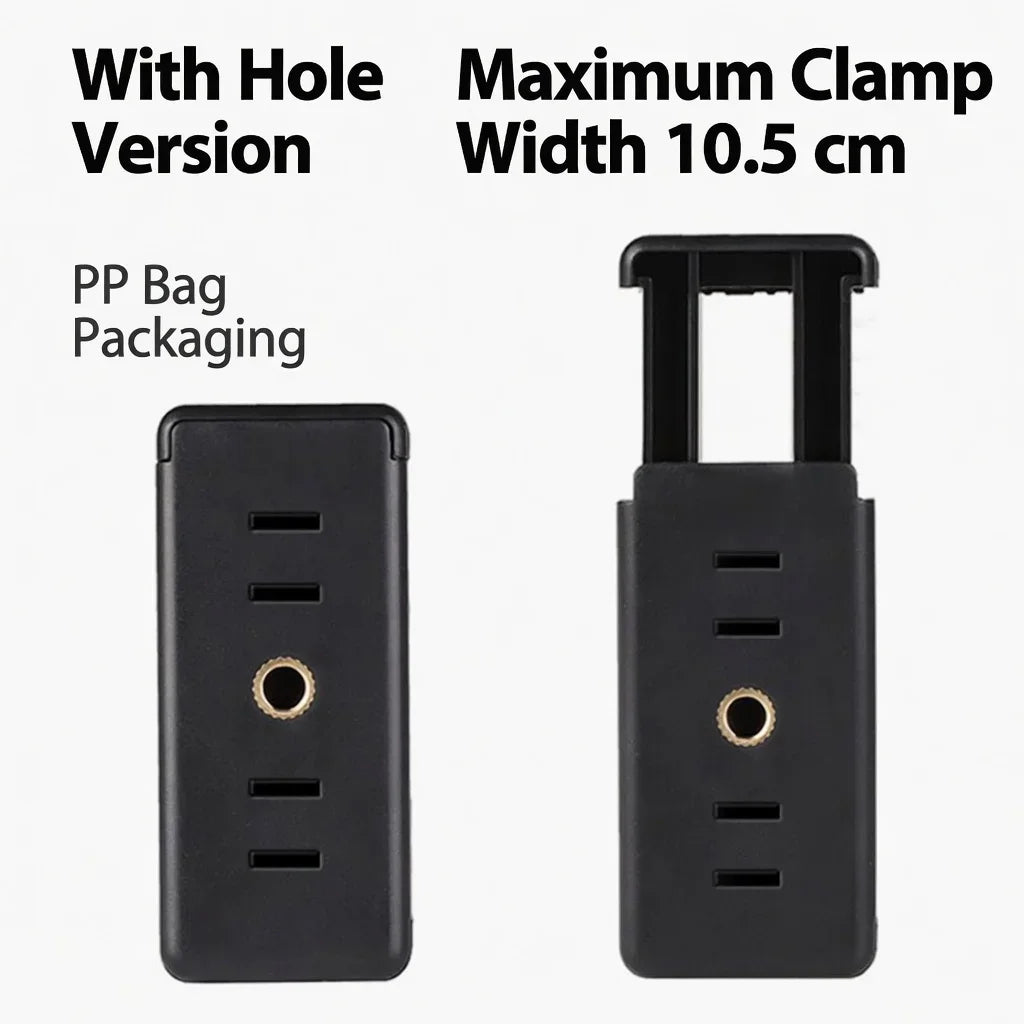 Tripod Mount 1/4'' Screw Holder Clip Adapter for Smartphone Video Recording Vlog Photography Stand Accessories
