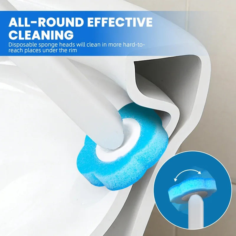 Toilet Brush With Disposable Replacement Head Kits Upgrade Long Handle Bathroom Cleaning Brush For Home Wc Accessories