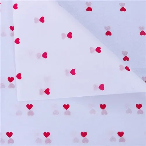 10 Sheets/lot 50*70 Cm Gift Wrapping Paper DIY Handmade Craft Star Love Dot Pattern Tissue Paper  Floral Packaging Material