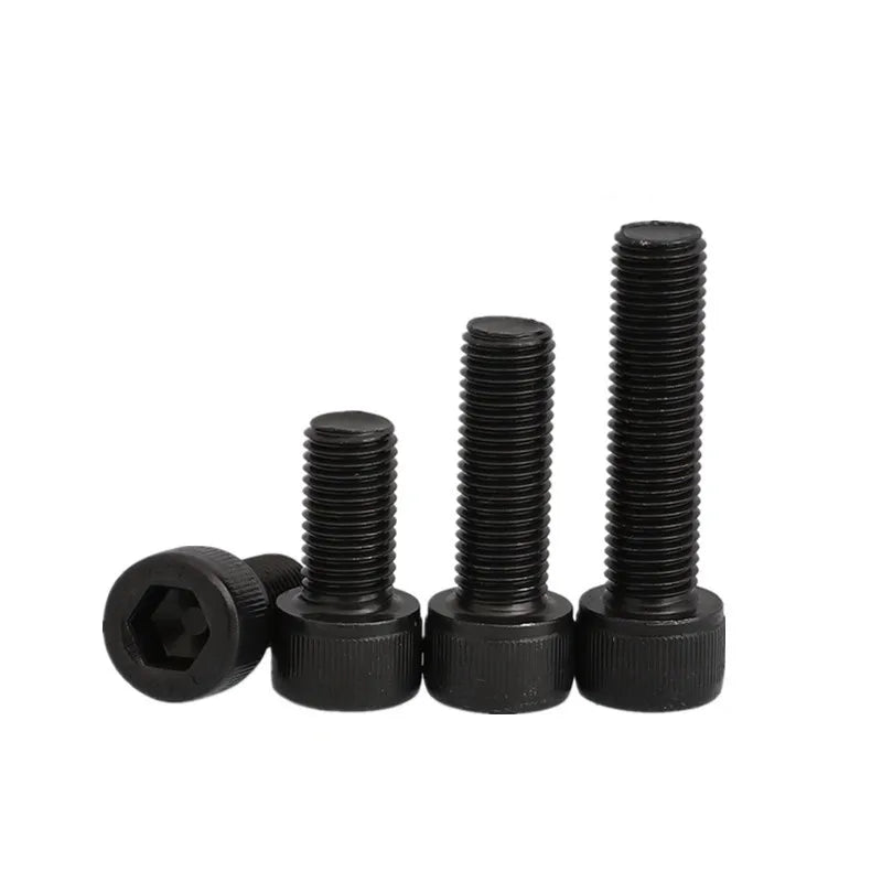 5-50PCS DIN912 Grade 12.9 allen socket head screw M1.6 M2 M2.5 M3 M4 M5 M6  M8 Hexagon Socket Head Cap Screws Hex Socket Screw