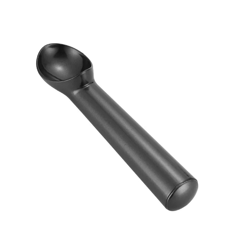 1Pc Lightweight Ice Cream Scoop Professional Black Silver Dishwasher Safe Cookie Scooper 7 Inch Non-Stick Ice-Cream Spade
