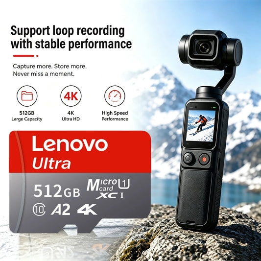 Lenovo Hot Sale Memory Card Class10 High Capacity U3 V30 Micro SD Card Multiple Sizes For Computer/Monitoring/Phone/Camera