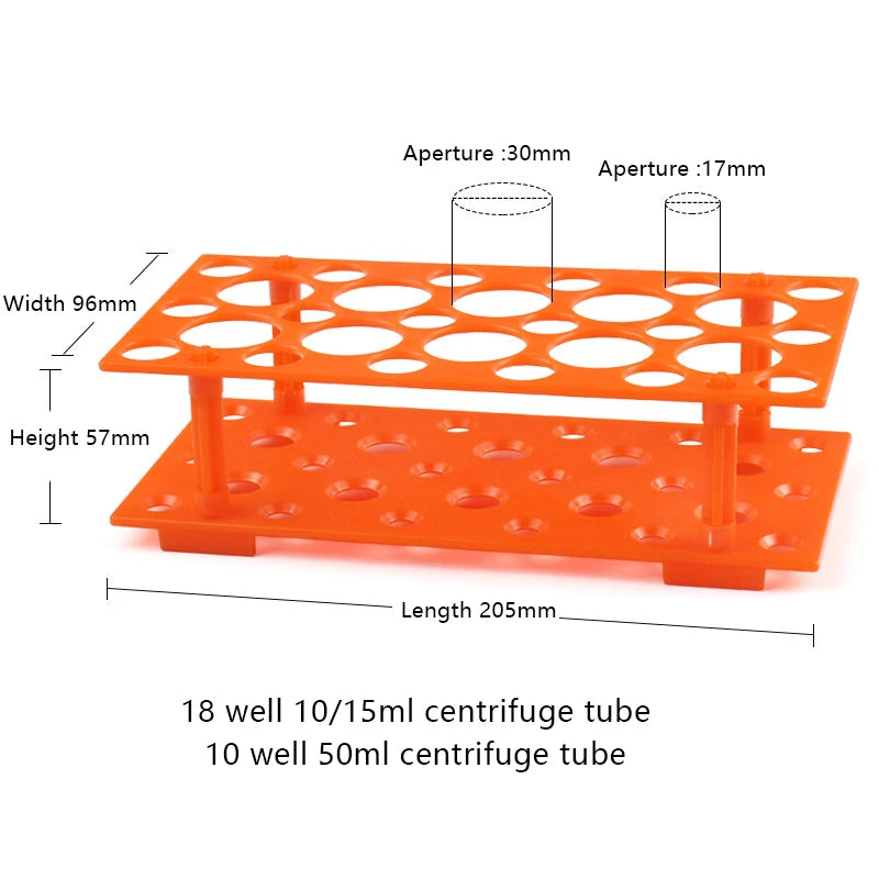 1Pc 10/15/50ml Centrifugal Test Tube Rack Test Tubing Rack Holder School Supply Equipment Multifunctional Test Tube Rack