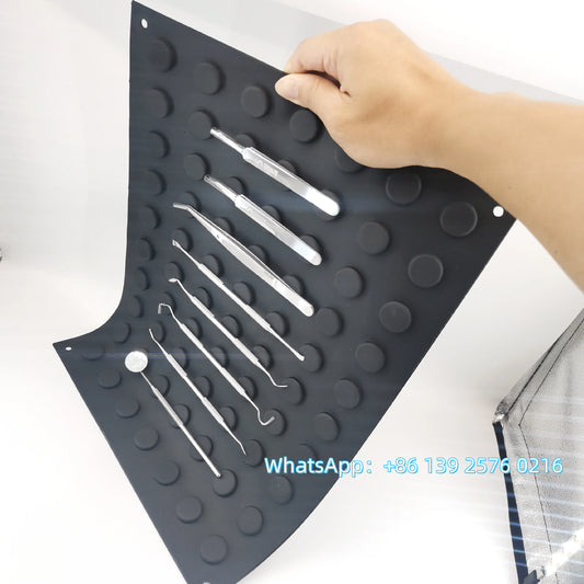Magnetic Mat Beauty Pedicure Tools Mats Magnet Adsorption Stainless Steel Instrument Non-Slip Accessories Pad