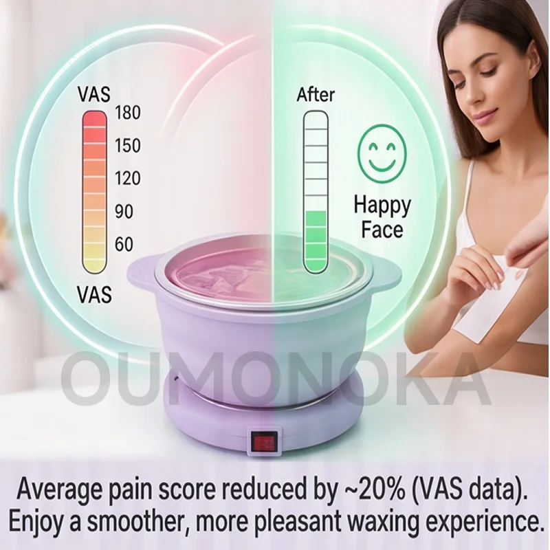 Silicone Depilatory Shaving Wax Heater  Machine for Depilation Professional Home Appliance SPA Paraffin Pot Foldable Wax Heater