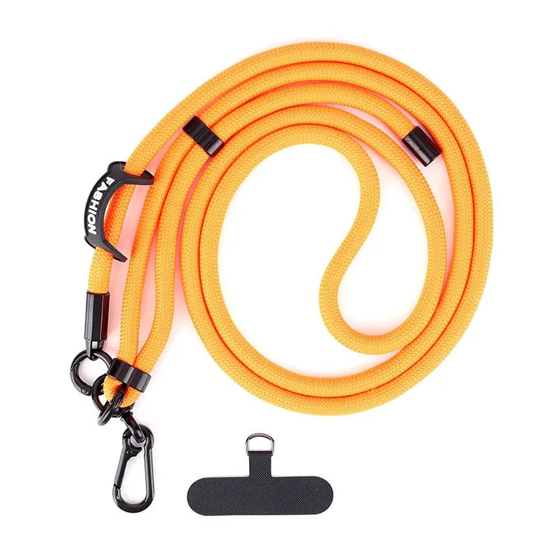 1Pc Adjustable Mobile Phone Strap Lanyard Crossbody XYun Lanyards Neck Rope with Patch for iPhone Cell Phone Hanging Cord Strap