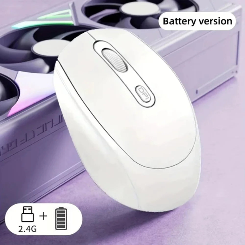 Ergonomic Wireless Mouse, Bluetooth-compatible with 2.4GHz Dual Mode Computer Mouse, with USB receiver, For Laptop PC Notebook