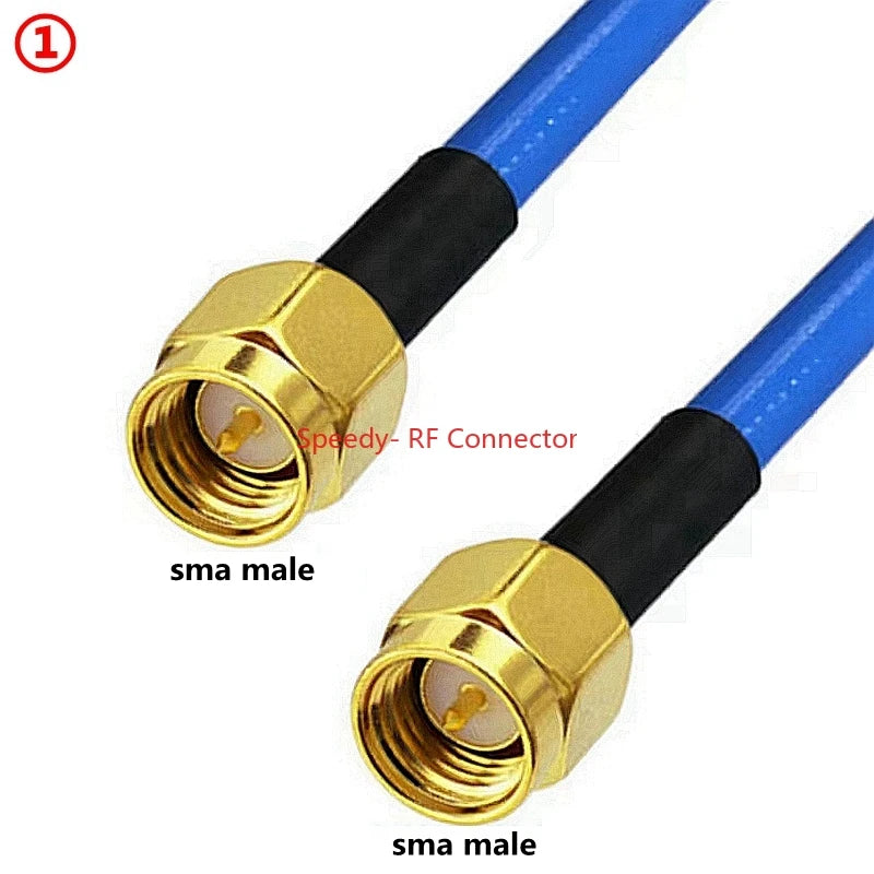 SMA RG402 Coaxial Cable SMA To SMA Male Female Connector RPSMA To RPSMA High Frequency Semi Flexible Fast Delivery Brass RF
