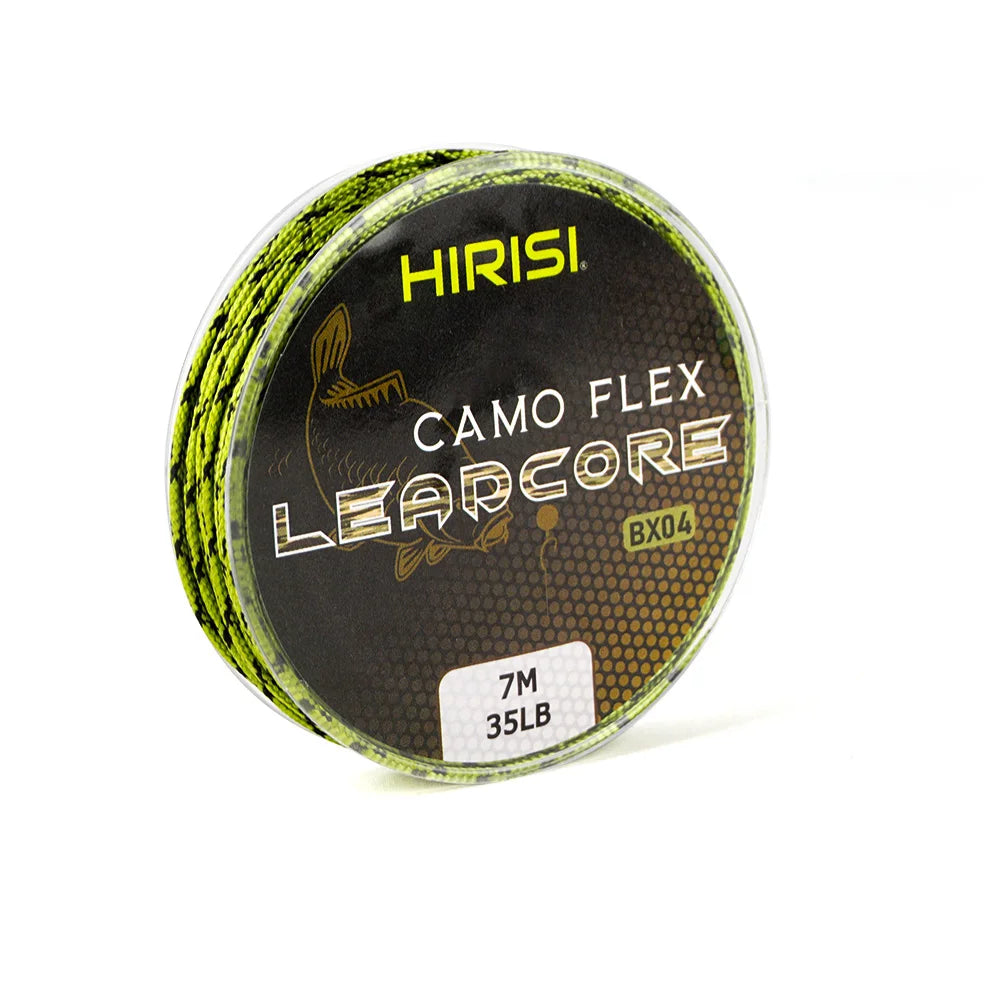 Hirisi 1pcs 35LB 7M Leadcore Carp Fishing Tackle Line Make Carp Hair Rigs 3 Color Braided Lead Line